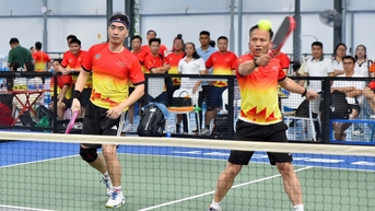 Sôi nổi giải pickleball TAND TP.HCM mở rộng 2025