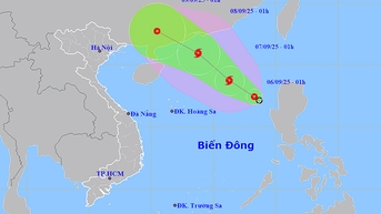 Thời tiết ngày 6/9: Áp thấp nhiệt đới trên Biển Đông có khả năng mạnh lên thành bão