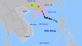 Bão số 7 Tapah đạt cấp cực đại, hoàn lưu có thể gây mưa lớn trên 300mm