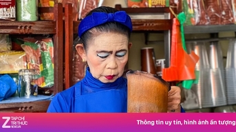 "Tante berbibir merah" yang menjual bubble tea di Thailand sangat diminati oleh pelanggan Vietnam.