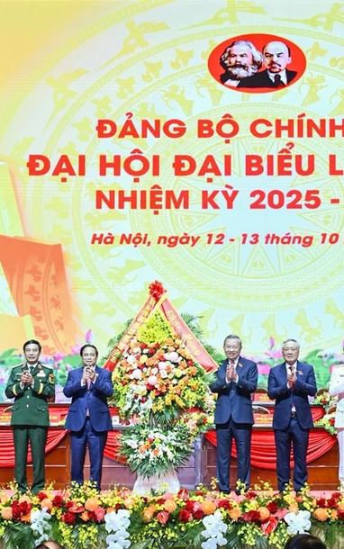 [Ảnh] Khai mạc trọng thể Đại hội đại biểu Đảng bộ Chính phủ lần thứ I