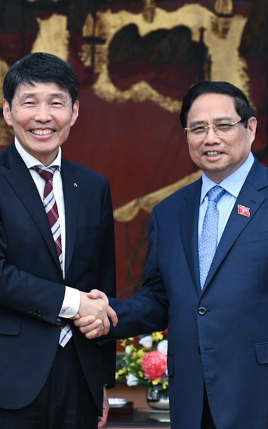 [사진] 팜민친 총리, 일본 군마현 지사 야마모토 이치타 접견