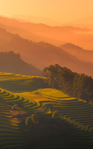 Đẹp ngất ngây ruộng bậc thang ở thung lũng Lục Hồn