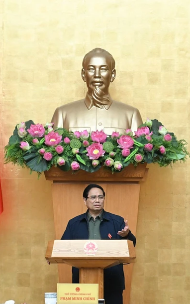 [Ảnh ]Thủ tướng Phạm Minh Chính chủ trì họp đánh giá vận hành mô hình chính quyền địa phương 2 cấp