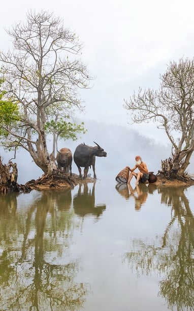 Khoảnh khắc ấn tượng nơi bản làng vùng cao