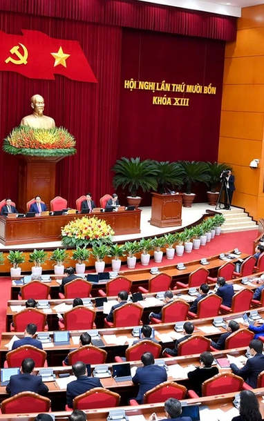 [Ảnh] Khai mạc Hội nghị lần thứ 14 Ban Chấp hành Trung ương Đảng khóa XIII