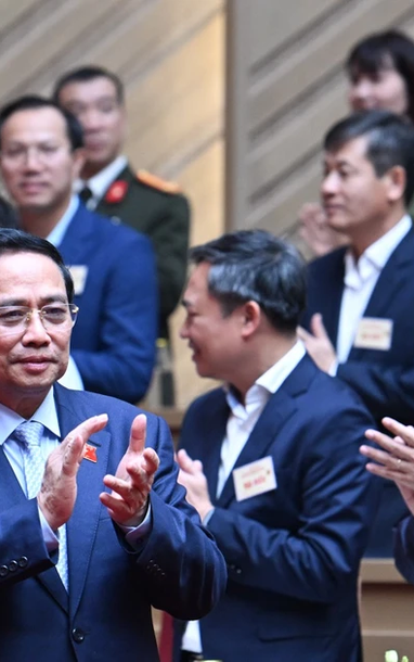 [Ảnh] Thủ tướng Phạm Minh Chính dự hội nghị sơ kết 1 năm triển khai lực lượng tham gia bảo vệ an ninh, trật tự ở cơ sở