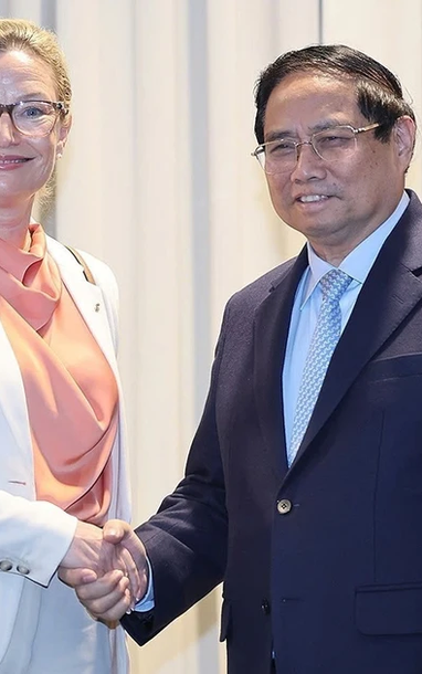 [Ảnh] Thủ tướng Phạm Minh Chính tiếp lãnh đạo một số tập đoàn của Thụy Điển