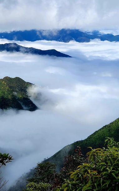 Địa điểm ‘trốn nóng’ xanh mướt, ngắm mây vờn thung lũng, cách Hà Nội 250km