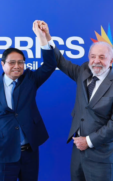 [Ảnh] Thủ tướng Phạm Minh Chính hội kiến Tổng thống Brazil Lula da Silva