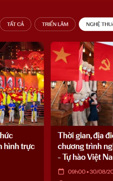 디지털 플랫폼 “A80-Proud of Vietnam”: 국경일을 맞아 다양한 행사 검색 지원