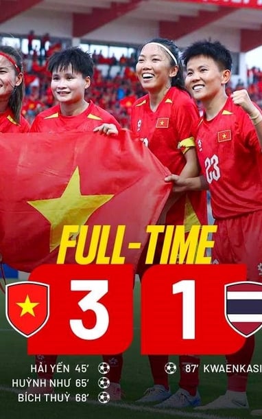 베트남 여자 축구팀, 태국 꺾고 동남아 동메달 획득