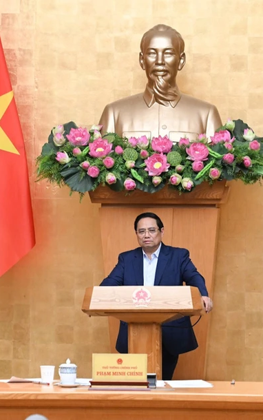 [Ảnh] Thủ tướng Phạm Minh Chính chủ trì cuộc họp Ban Thường vụ Đảng ủy Chính phủ