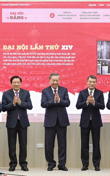 [Ảnh] Lễ ra mắt Trang thông tin điện tử chuyên đề Đảng Cộng sản Việt Nam-Đại hội XIV