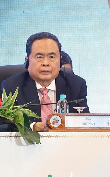 [Ảnh] Chủ tịch Quốc hội Trần Thanh Mẫn tham dự Phiên toàn thể thứ nhất AIPA-46