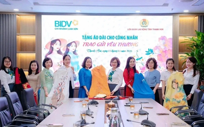 BIDV Lam Sơn trao tặng áo dài - lan tỏa yêu thương đến nữ công nhân