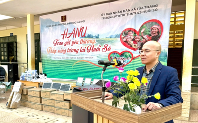 HANU trao gửi yêu thương, thắp sáng tương lai Huổi Só