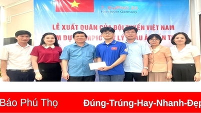 Los estudiantes de la escuela secundaria Hung Vuong para superdotados ganaron la medalla de plata en la Olimpiada Europea de Física