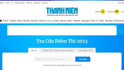Thí sinh tra cứu điểm thi lớp 10 trên Báo Thanh Niên điện tử