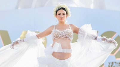 Vo Hoang Yen កាន់​ពោះ​កូន​៨​ខែ​លើ​វិថី​សិល្បៈ បង្ក​ភាព​ច្របូកច្របល់​ប្រជែង​ជាមួយ​បេក្ខនារី​បវរកញ្ញា