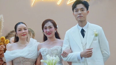 Lễ cưới Phương Lan "Nhà bà Nữ": Chú rể bật khóc, Lý Nhã Kỳ nhận hoa cưới
