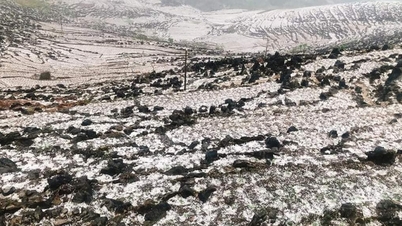 Is it unusual for hail to appear from the North to the Central region?