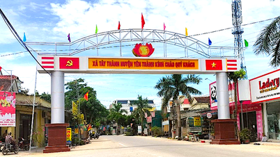 Un paysage magnifique comme dans un film dans une nouvelle commune rurale du district de Yen Thanh à Nghe An, une clôture comme une peinture