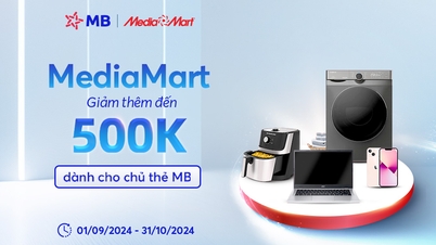 [MB x MediaMart] خصم إضافي يصل إلى 500,000 دونج لحاملي بطاقة MB