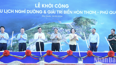 Thủ tướng Phạm Minh Chính dự lễ khởi công Tổ hợp du lịch nghỉ dưỡng và giải trí biển Hòn Thơm - Phú Quốc