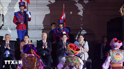 El presidente Luong Cuong asiste a la recepción oficial para los líderes de la APEC