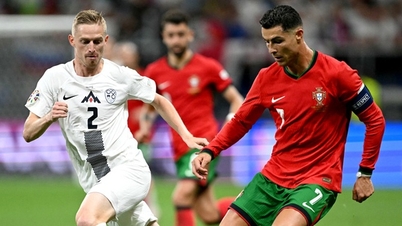 Ronaldo ខុស តែមិត្តរួមក្រុមកែគាត់ ព័រទុយហ្គាល់យកឈ្នះស្លូវេនី ជួបបារាំងនៅវគ្គ៨ក្រុមចុងក្រោយ