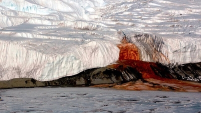 The mystery behind the blood-red waterfall in Antarctica