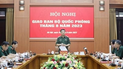 Đại tướng Phan Văn Giang chủ trì giao ban Bộ Quốc phòng tháng 8-2023