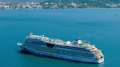 El crucero AIDA Stella, con más de 2.000 pasajeros internacionales a bordo, atraca en el puerto de Phu Quoc.
