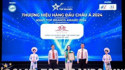 Amy Academy nhận giải thưởng Top 10 Thương hiệu hàng đầu Châu Á 2024