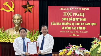 Trước ngày sáp nhập, thành phố Nam Định có lãnh đạo mới
