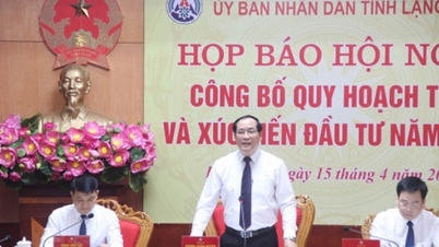 Lạng Sơn sẽ tổ chức Hội nghị công bố Quy hoạch tỉnh và Xúc tiến đầu tư năm 2024
