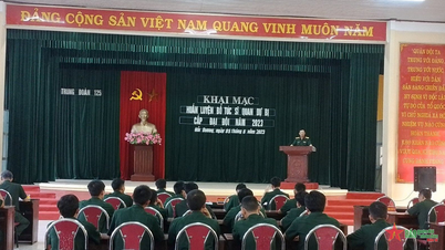 Hai Duong Provincial Military Command: Opening of supplementary training for company-level reserve officers in 2023