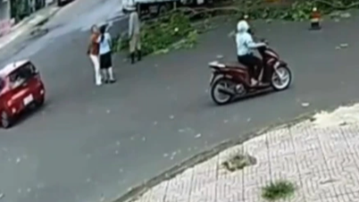 Nữ nhân viên môi trường bị tát vào mặt khi tỉa cây trên phố