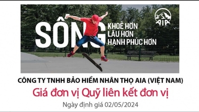Cập nhật giá đơn vị Quỹ liên kết đơn vị của AIA Việt Nam ngày 3/5/2024