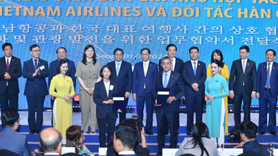 Vietnam Airlines ប្រារព្ធខួប 30 ឆ្នាំនៃការហោះហើរត្រង់ និងស្វាគមន៍អ្នកដំណើរទី 15 លាននាក់រវាងវៀតណាម និងកូរ៉េ