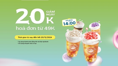 ទស្សនា Highlands, Touch Agribank - ទទួលបានការបញ្ចុះតម្លៃ 20k នៅលើម៉ឺនុយភេសជ្ជៈ