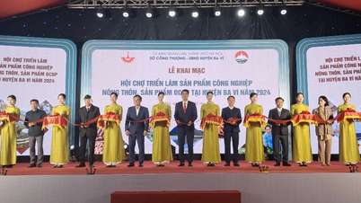 Khai mạc hội chợ triển lãm sản phẩm công nghiệp nông thôn, sản phẩm OCOP tại huyện Ba Vì