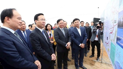 Chủ tịch nước Võ Văn Thưởng thị sát dự án Vành đai 4
