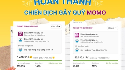 Quỹ Thắp Sáng Niềm Tin: Hoàn thành chiến dịch gây quỹ trên MoMo đợt 2