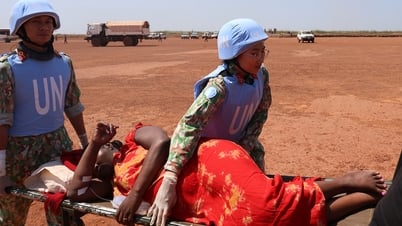 レベル2野戦病院が南スーダンで重篤な妊婦の搬送に成功