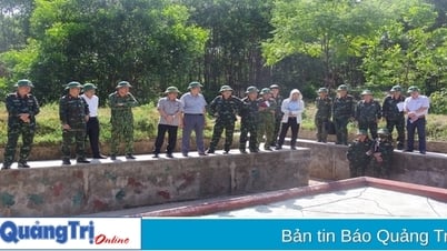 Kiểm tra công tác chuẩn bị diễn tập khu vực phòng thủ, phòng thử dân sự tại huyện Triệu Phong