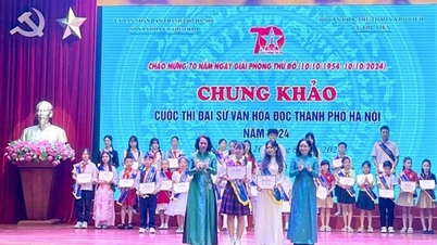 ពិធីប្រគល់រង្វាន់ការប្រលងឯកអគ្គរដ្ឋទូតវប្បធម៌អានទីក្រុងហាណូយឆ្នាំ ២០២៤