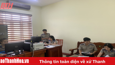 The Civil Judgment Enforcement Office of Nhu Xuan District improves the quality of civil judgment enforcement.