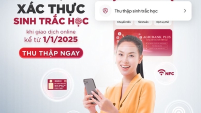 Agribank giao dịch ngoài giờ phục vụ cập nhật thông tin sinh trắc học